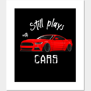 Still plays with cars - V8 Muscle Car Pony Mustang Posters and Art